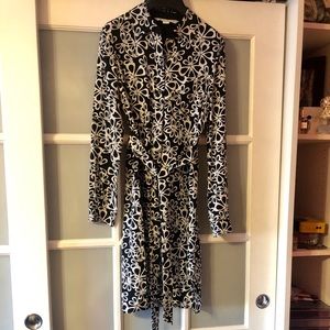 Diane Von Furstenburg silk shirt dress